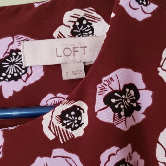 LOFT long sleeve drop waist dress - Picture 4 of 7